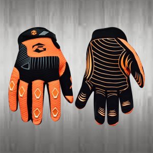 RB-825: Orange / Black Motocross Gloves