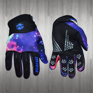 Blue / Grey Black Motocross Gloves