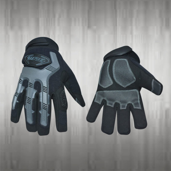 Grey Black Mechanic Gloves